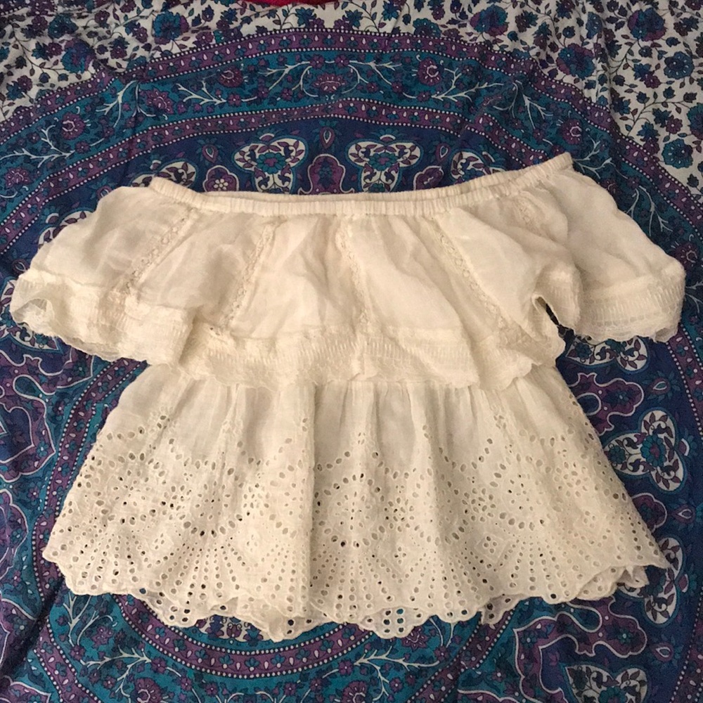 American Eagle Off The Shoulder Festival Top